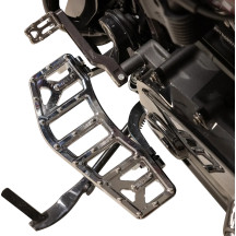 Aggressor Floorboards — 12" x 4-1/2", Chrome