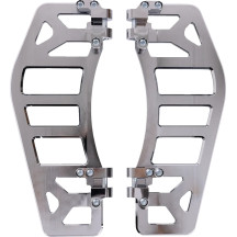 Aggressor Floorboards — 12" x 4-1/2", Chrome