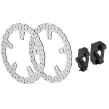 Brake Rotor Kit Wave — 320 mm or 355 mm, 5-hole bolt pattern, drilled braking surface