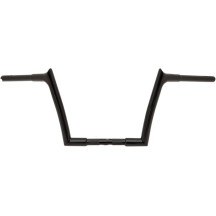 Manillar 1-1/4" EZ Install con parte superior puntiaguda — 10" de elevación, 8" de retroceso, Negro