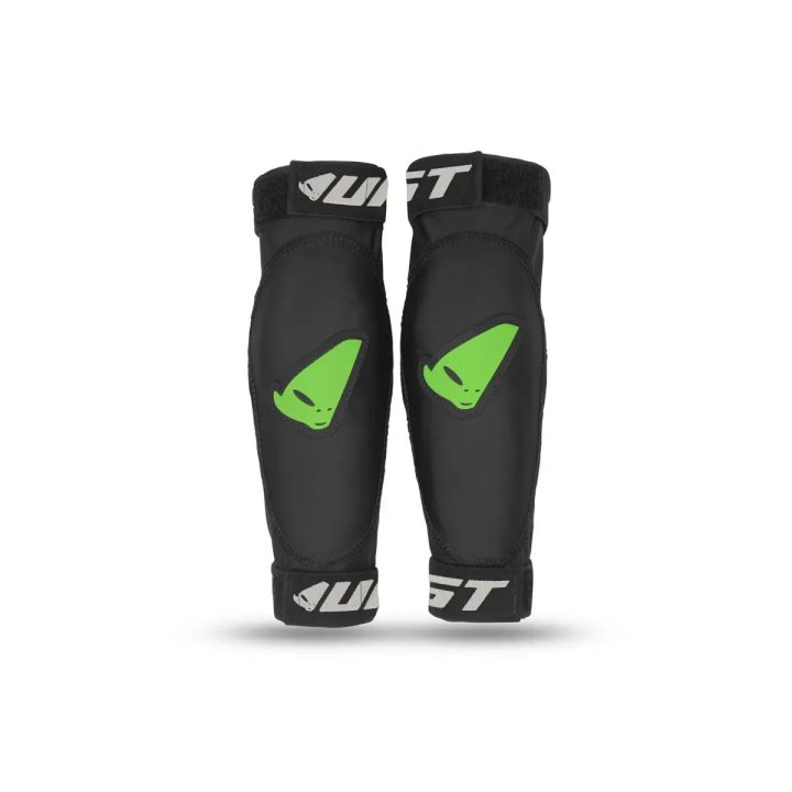 Protectores de Codo Spartan Juveniles — S/M, Negro, Verde