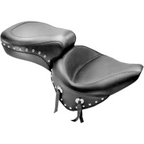 Studded 2-Up Seat — 30-1/2 in overall length, Black