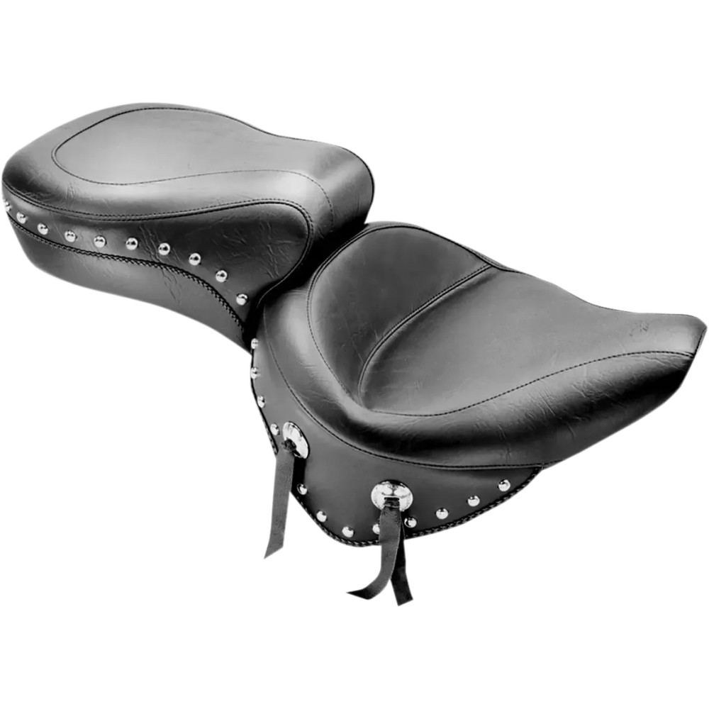 Asiento 2-Up tachonado — 77,5 cm de longitud total, Negro