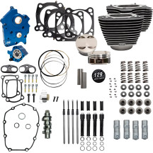 129" Power Package for M8 — 4.32" bore, 4-3/8" stroke, Wrinkle Black