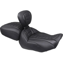 Wide Deluxe Touring Passenger Seat — Black