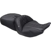 Deluxe Touring Seat — 2-up, 47 cm (18-1/2"), 34.5 cm (13-1/2"), Black