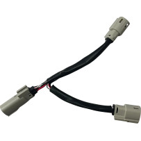 Cable de accesorios doble — Negro, para Harley-Davidson