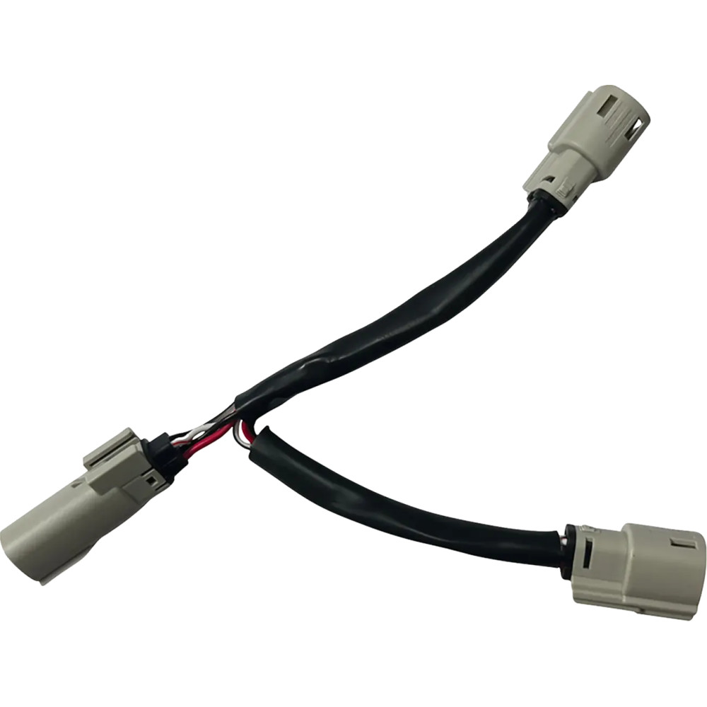 Cable de accesorios doble — Negro, para Harley-Davidson
