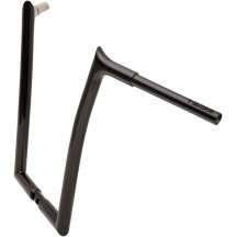 Manillar de tope puntiagudo 1-1/4" EZ Install — diámetro de abrazadera 1-1/4", alzada 16", ancho 35", Negro