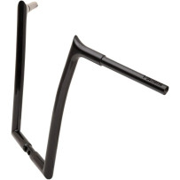 1-1/4" EZ Install Pointed Top Handlebar — 1-1/4" clamp, 16" rise, 35" width, Black