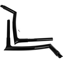 Manillar de tope puntiagudo 1-1/4" EZ Install — diámetro de abrazadera 1-1/4", alzada 16", ancho 35", Negro