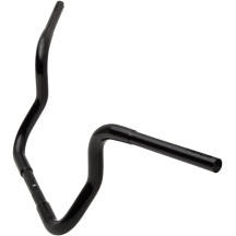 Manillar de tope redondo EZ Install de 1-1/4" — abrazadera 1", elevación 10", negro