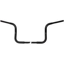 Manillar de tope redondo EZ Install de 1-1/4" — abrazadera 1", elevación 10", negro