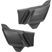Carbon Fiber Side Covers — Black, gloss, pair (left/right)