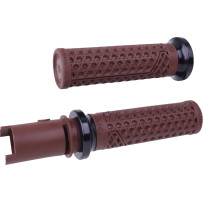 Vans Harley-Davidson Grips — 25.4 mm (1") fit, 13 cm (5-1/8") length, Brown