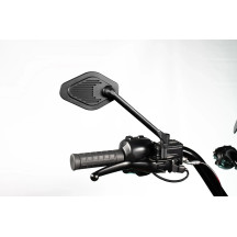 Adjustable Mirror Long Stem (18 cm) Black Edition — 18 cm stem, 13 x 8.25 cm head, Black