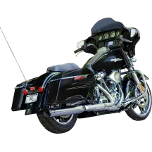 Swindler Exhaust Conversion Kit 2-into-1 — 10 cm (4") , right-side, chrome