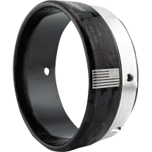 Billet-Tip Exhaust End Cap — 4-1/2" outside diameter, Digital Camo