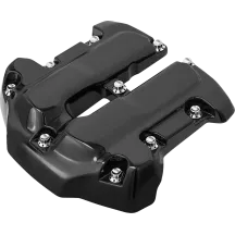 Rocker Box 12-Point Titanium Bolt Kit — Polished, Silver