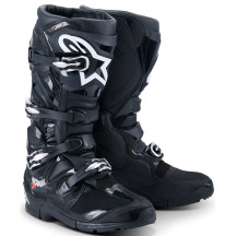 Tech 7 Enduro Drystar® Boots — US 8, Over‑Calf, Black