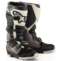 Botas Tech 7 Enduro Drystar® — Impermeables, resistentes a la abrasión, negro/dorado/gris, EU 42 / US 8