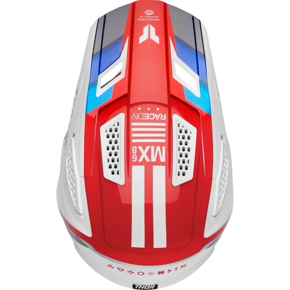 Helmet Fleet Defy — M, White/Red/Blue