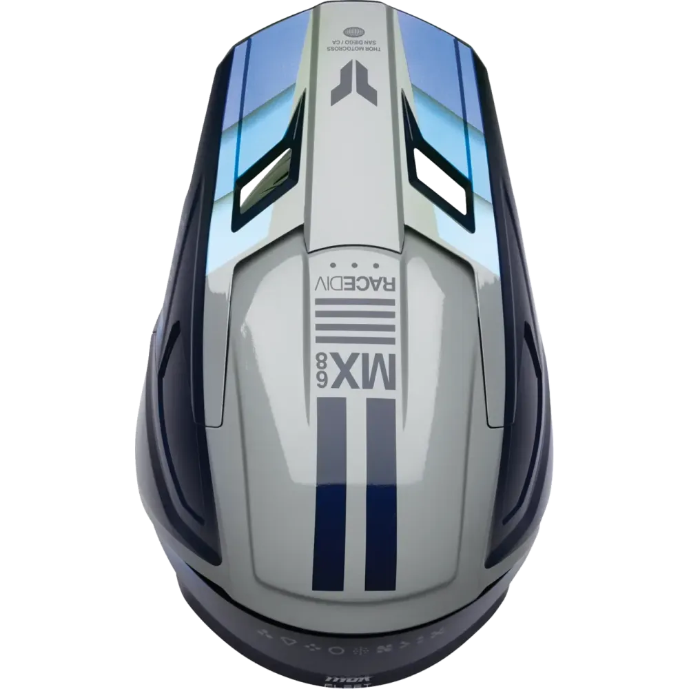 Fleet Youth Defy Helmet — Size S, Black, Blue, Gray