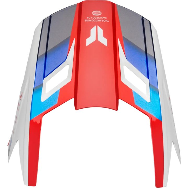 Fleet Helmet Visor Kit — Blue, Red, White, Gloss