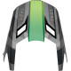 Youth Fleet Helmet Visor Kit — Youth, One Size, Black/Green/Gray, Gloss