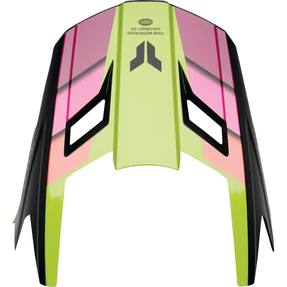 Visor Kit Youth Fleet Defy BK/AC — One Size, Fleet, Black/Acid