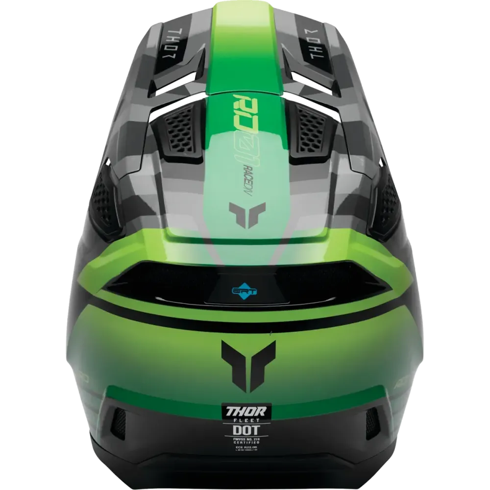 Helmet Fleet Camber — Black/Green, Small