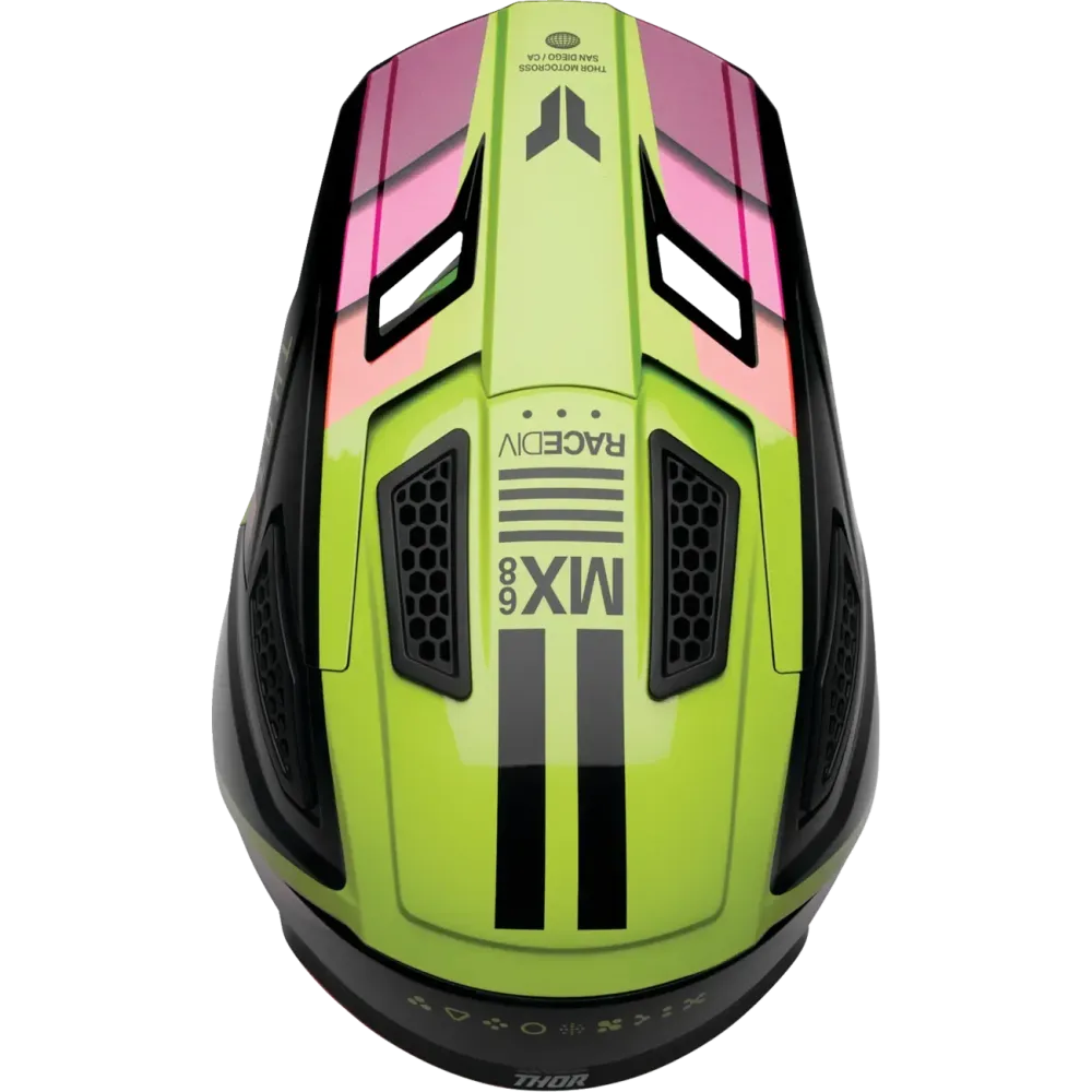 Fleet Defy Helmet — Black/Acid, Small