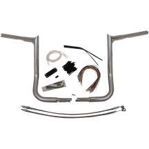 1-1/4" EZ Install Pointed Top Handlebar Kit — 1-1/4" diameter, 14" rise