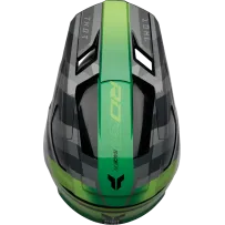 Fleet Camber Youth Helmet — Black/Green, L