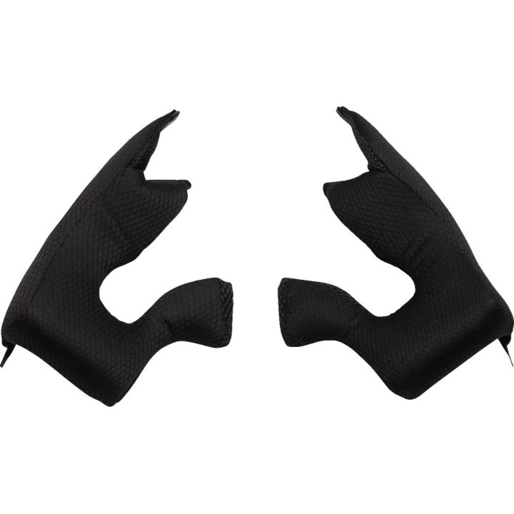 Almohadillas de carrillera para casco Youth Fleet — Negro, juvenil, par