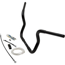 1-1/4" EZ Install Round Top Handlebar Kit — 1-1/4" (32 mm) diameter, 10" (25.5 cm) rise, 36" (91.5 cm) width, Black