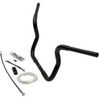 1-1/4" EZ Install Round Top Handlebar Kit — 1-1/4" (32 mm) diameter, 10" (25.5 cm) rise, 36" (91.5 cm) width, Black