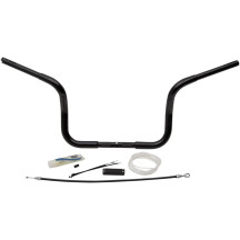 1-1/4" EZ Install Round Top Handlebar Kit — 1-1/4" (32 mm) diameter, 10" (25.5 cm) rise, 36" (91.5 cm) width, Black
