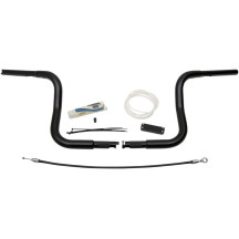 Kit de manillar de tope redondo 1-1/4" EZ Install — diámetro 1-1/4" (32 mm), elevación 10" (25,5 cm), ancho 36" (91,5 cm), Negro