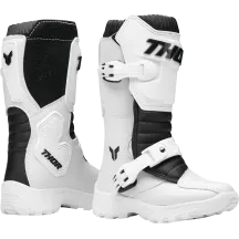 Mini Blitz XR Boots — US 12, EU 30, Mid‑Calf, White