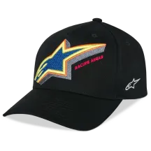 Lucid Snapback Hat — One Size, Black, Blue