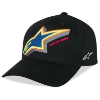 Lucid Snapback Hat — One Size, Black, Blue