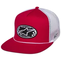 Contender Trucker Hat — Red, Black, White, One Size
