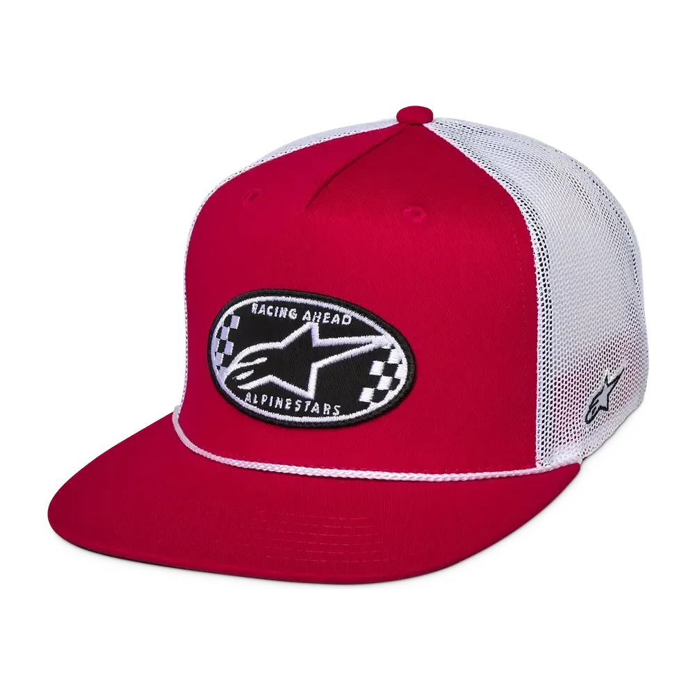 Contender Trucker Hat — Red, Black, White, One Size
