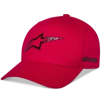 Carbon Fiber Snapback Hat — Red, One Size