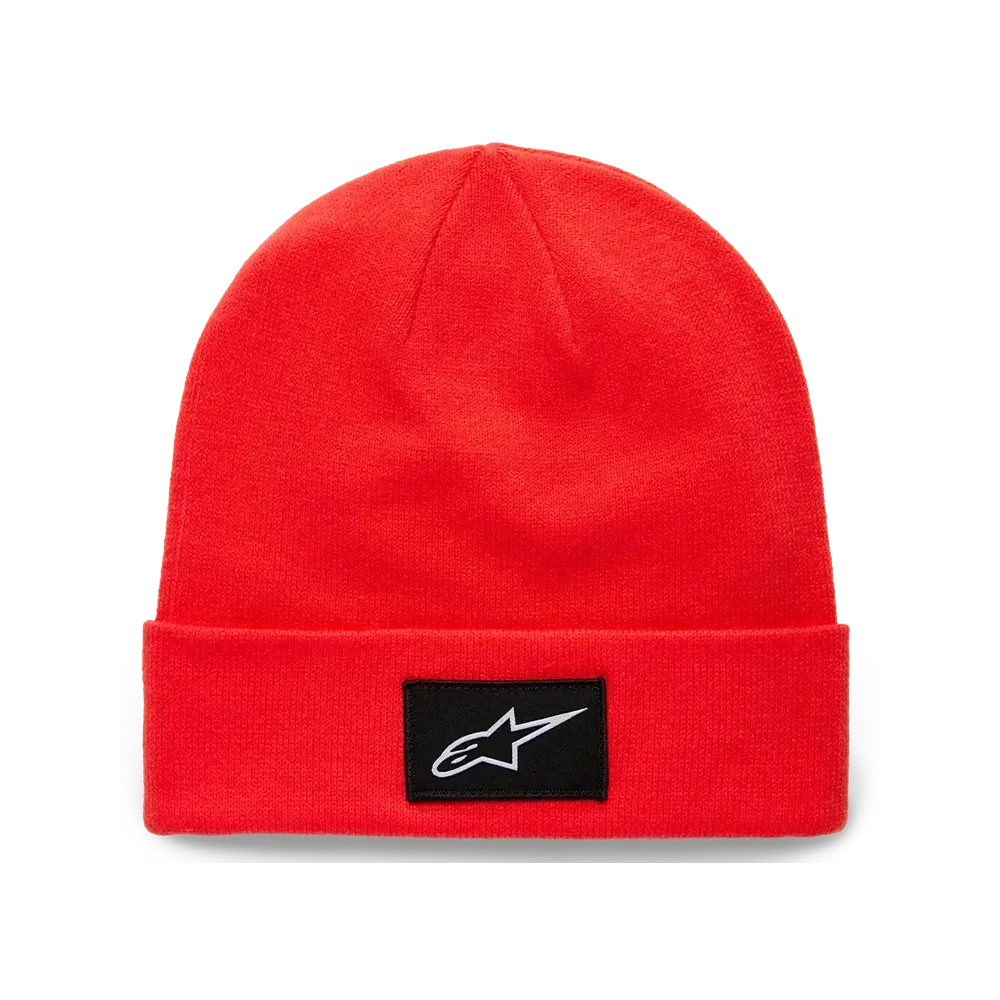 Augment Cuff Beanie — One Size, Red, Stretch fit
