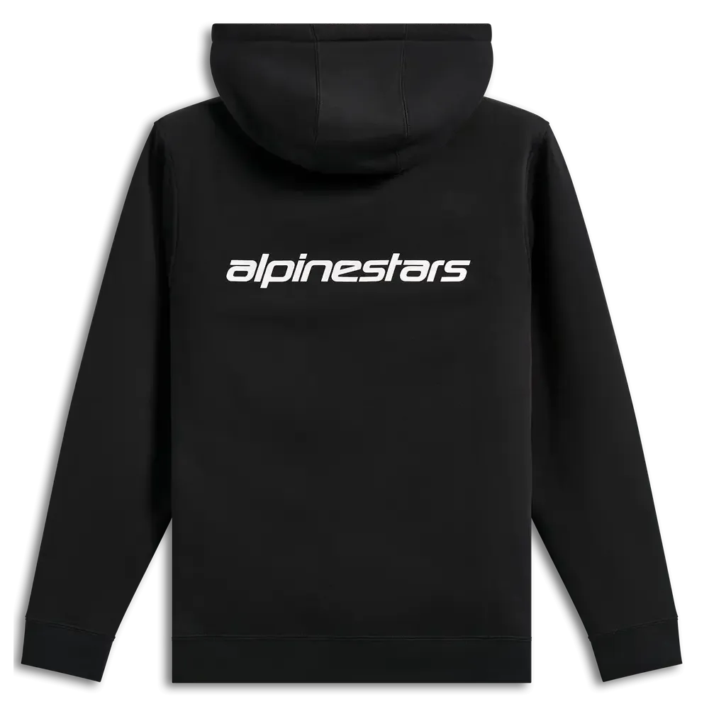 Transverse Zip Hoodie — L, Black