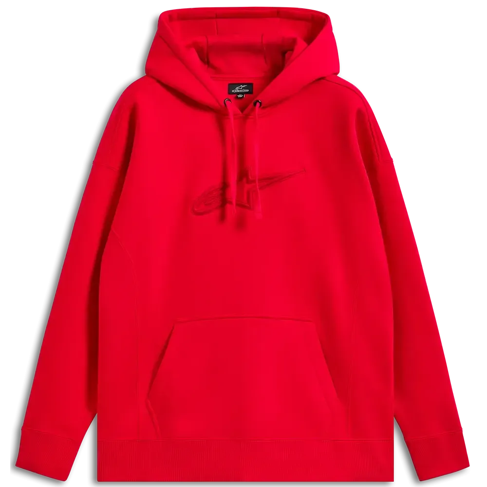 Emergent Oversized Hoodie — M, Red