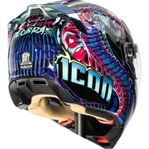 Threshold™ Synthwave Lazer Cobra Modular Helmet — Size S, blue gloss