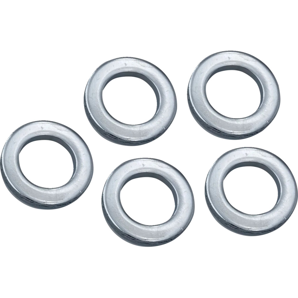Chrome Axle Washer — 25.4 mm (1") ID, 41.33 mm (1.63") OD, 0.24" width, rear, 5-pack